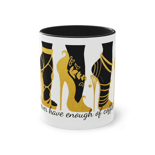 High on heels - Two-Tone Coffee Mug, 11oz