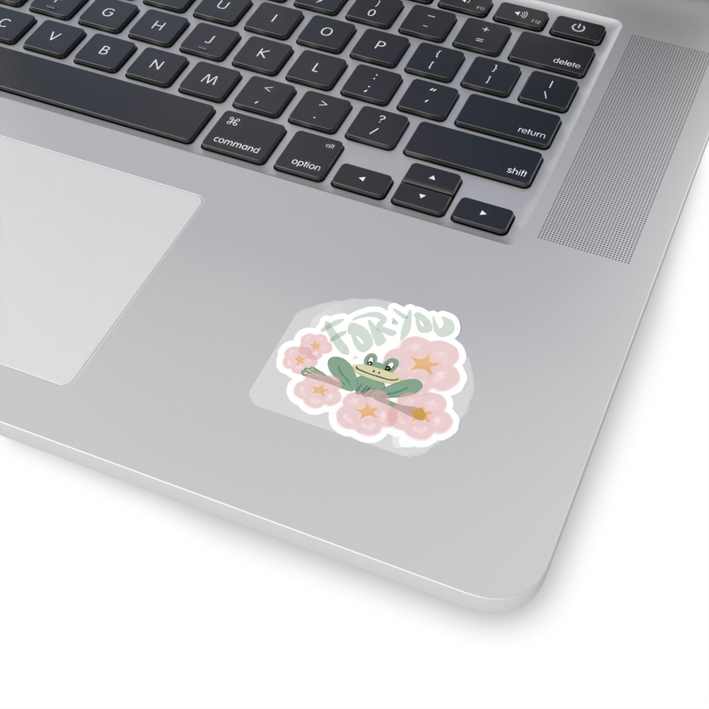 Flower Frog Kiss-Cut Sticker