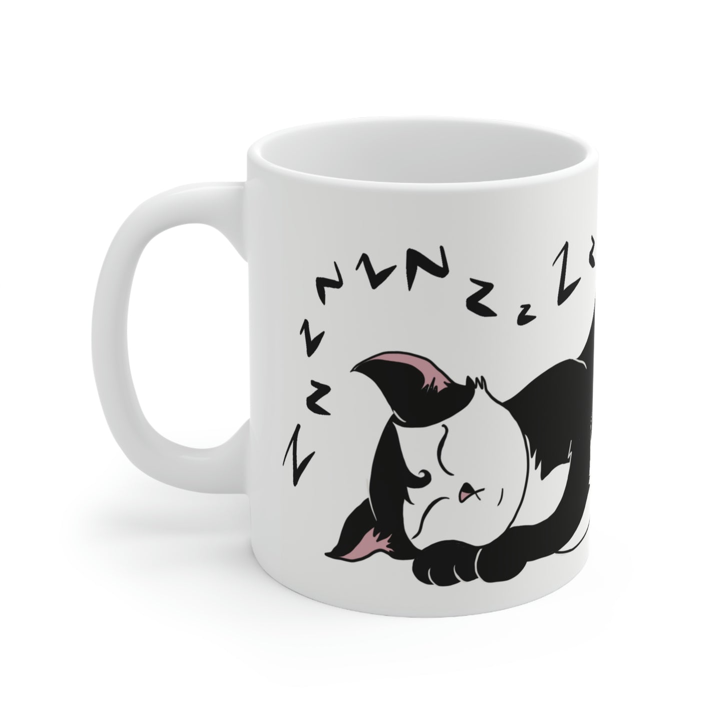 Snoozing cat Ceramic Mug 11oz