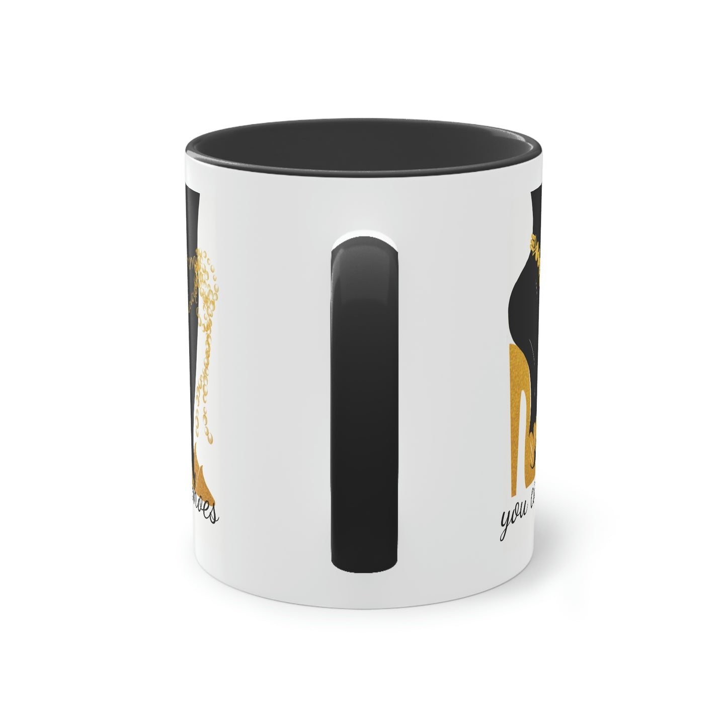 High on heels - Two-Tone Coffee Mug, 11oz