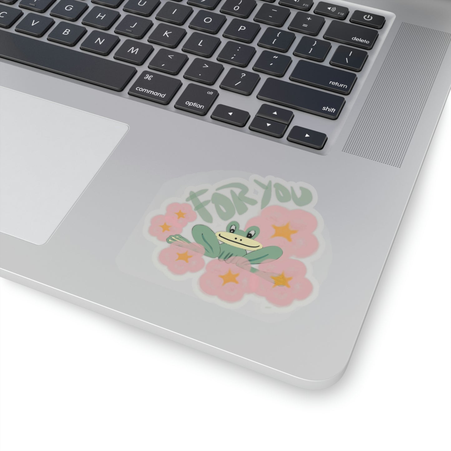 Flower Frog Kiss-Cut Sticker