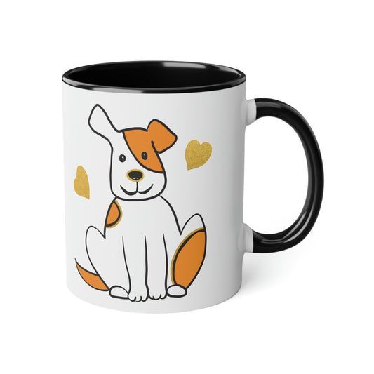 My Fav Human White Accent Mug, 11oz