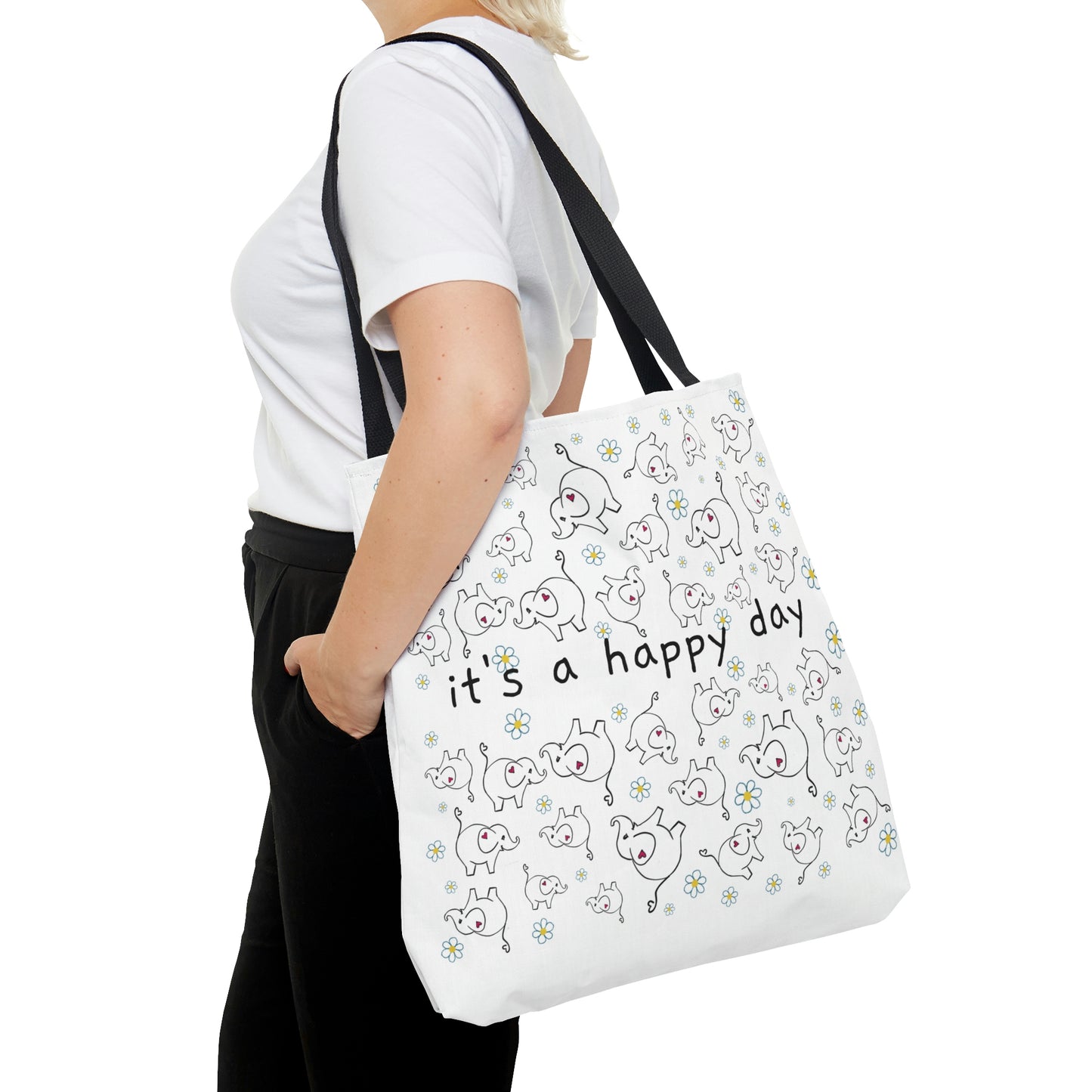 Elephants & hearts Tote Bag