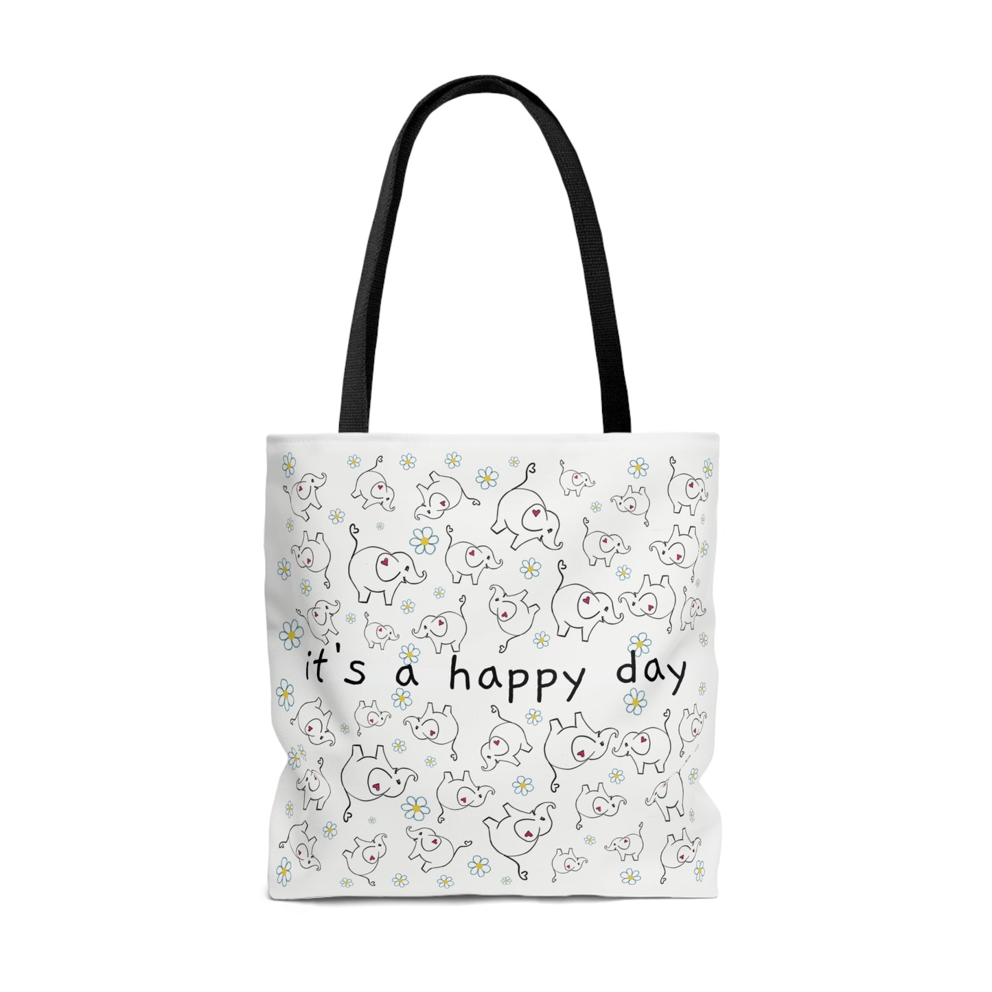 Elephants & hearts Tote Bag