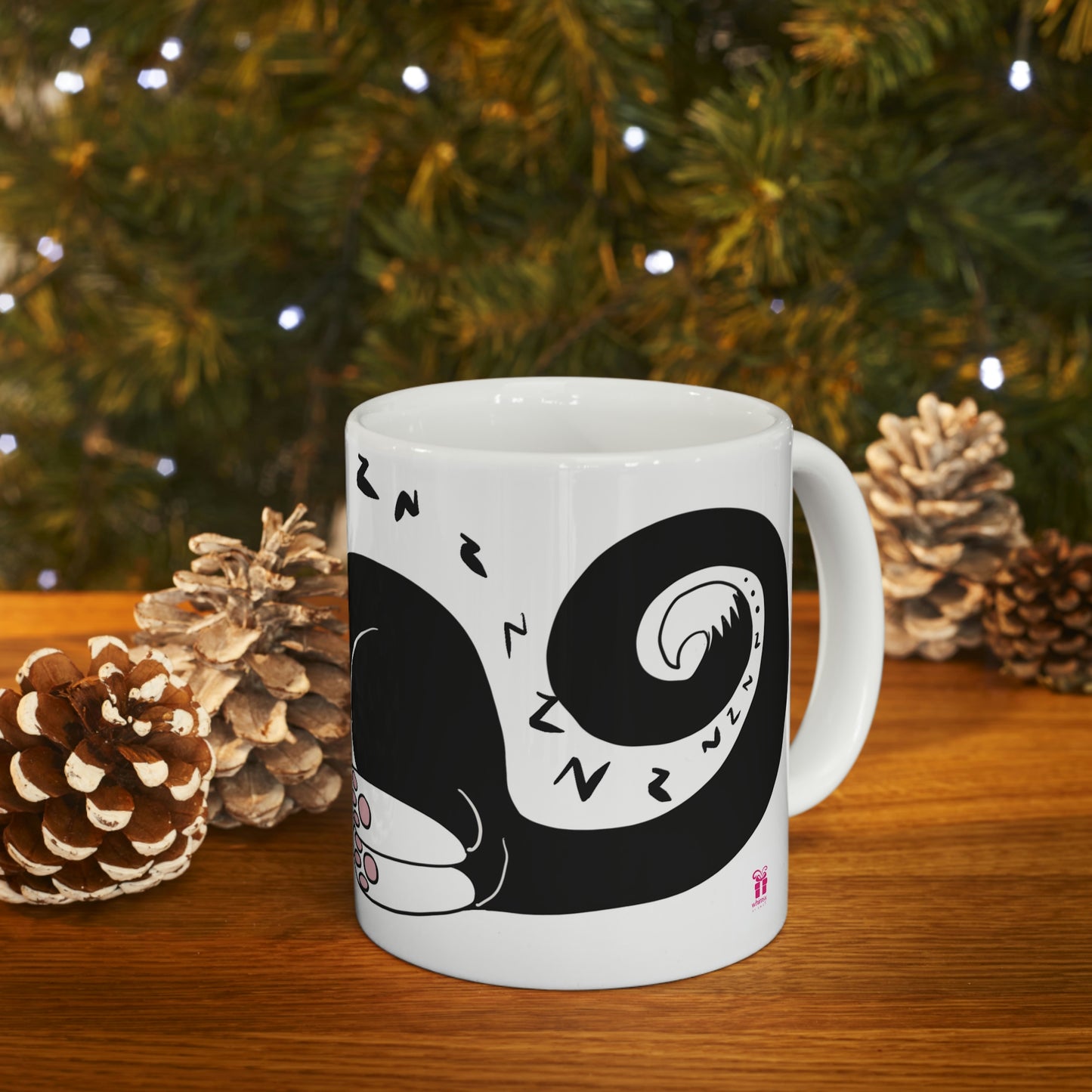 Snoozing cat Ceramic Mug 11oz