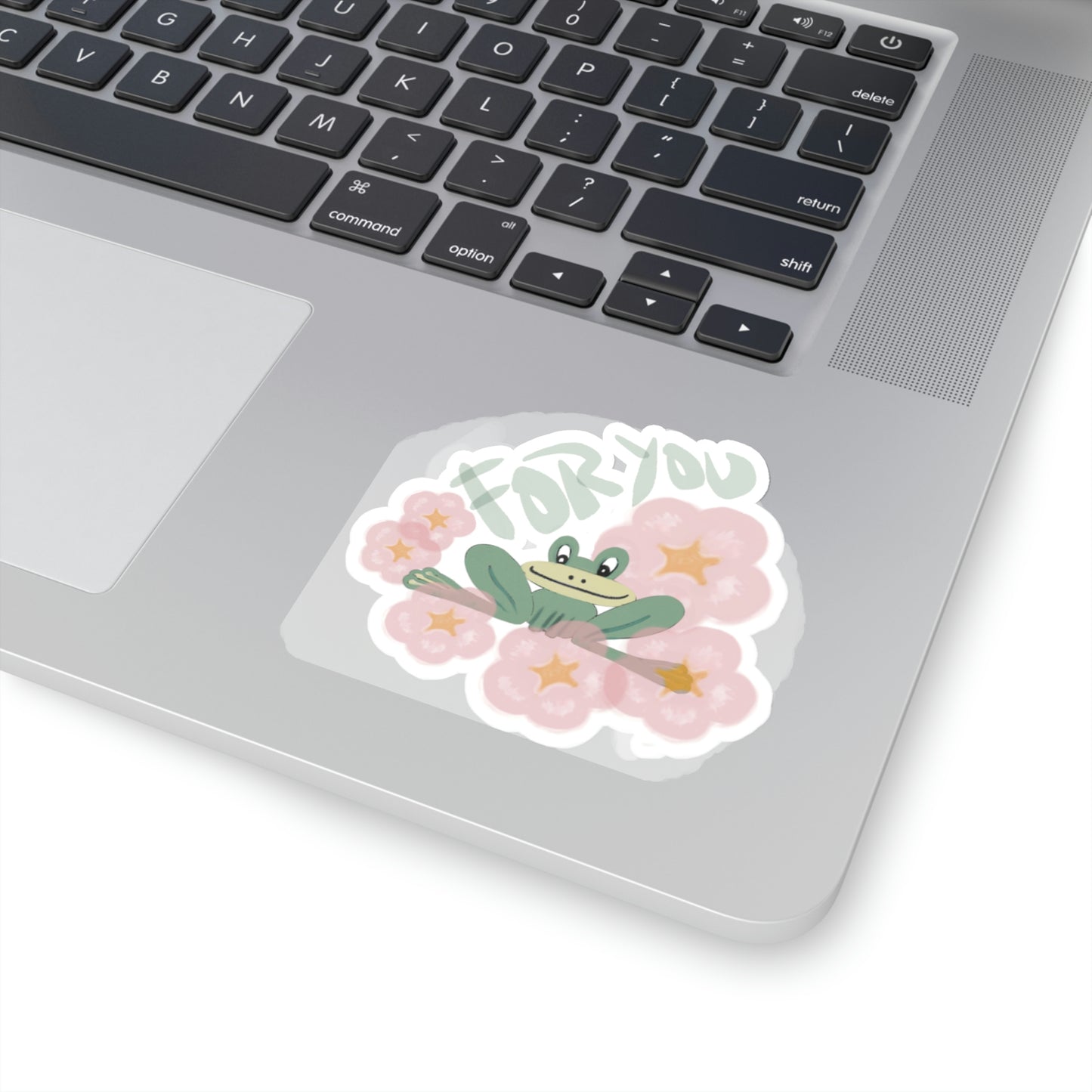 Flower Frog Kiss-Cut Sticker