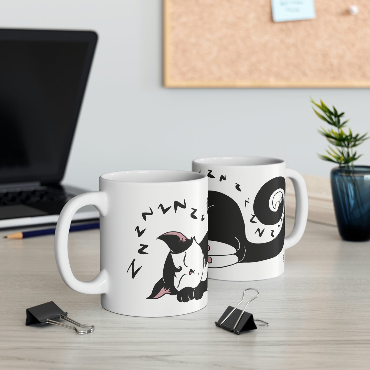 Snoozing cat Ceramic Mug 11oz